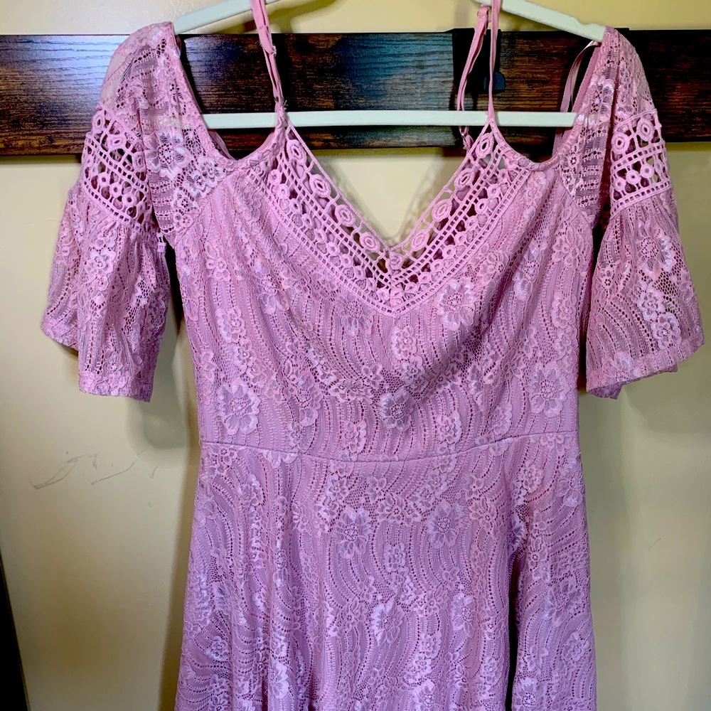 Cold shoulder dress